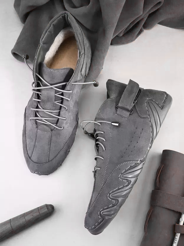 Italian High Sports Shoes - Smoke Grey