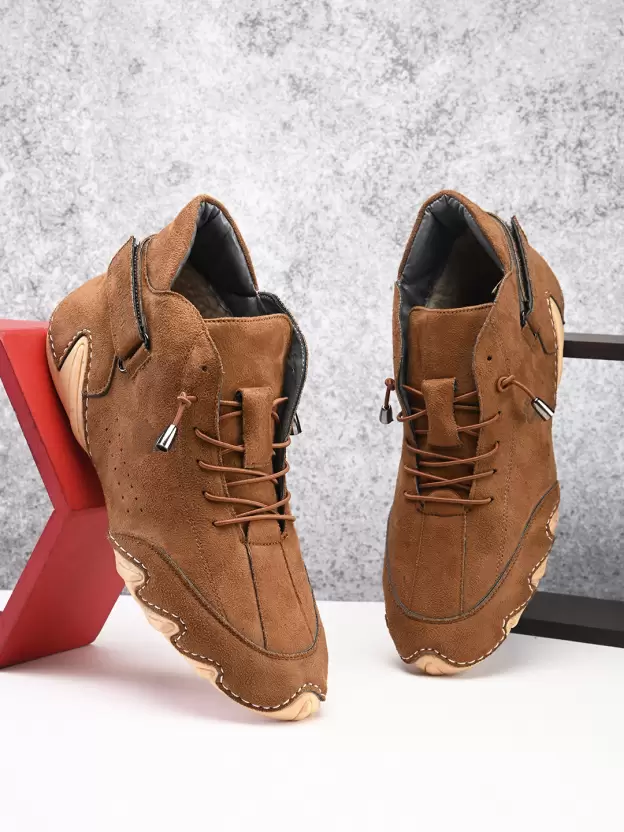 Italian High Sports Shoes - French Tan