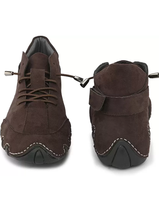 Italian High Sports Shoes - Walnut Brown