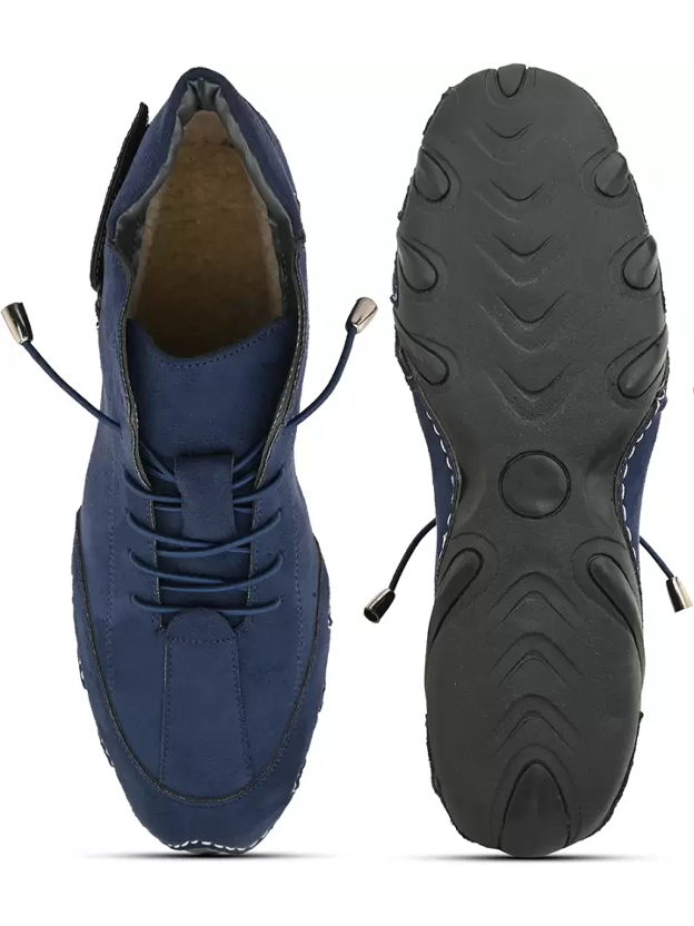 Italian High Sports Shoes - Coral Blue