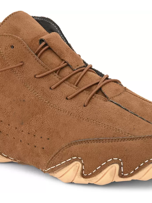 Italian High Sports Shoes - French Tan