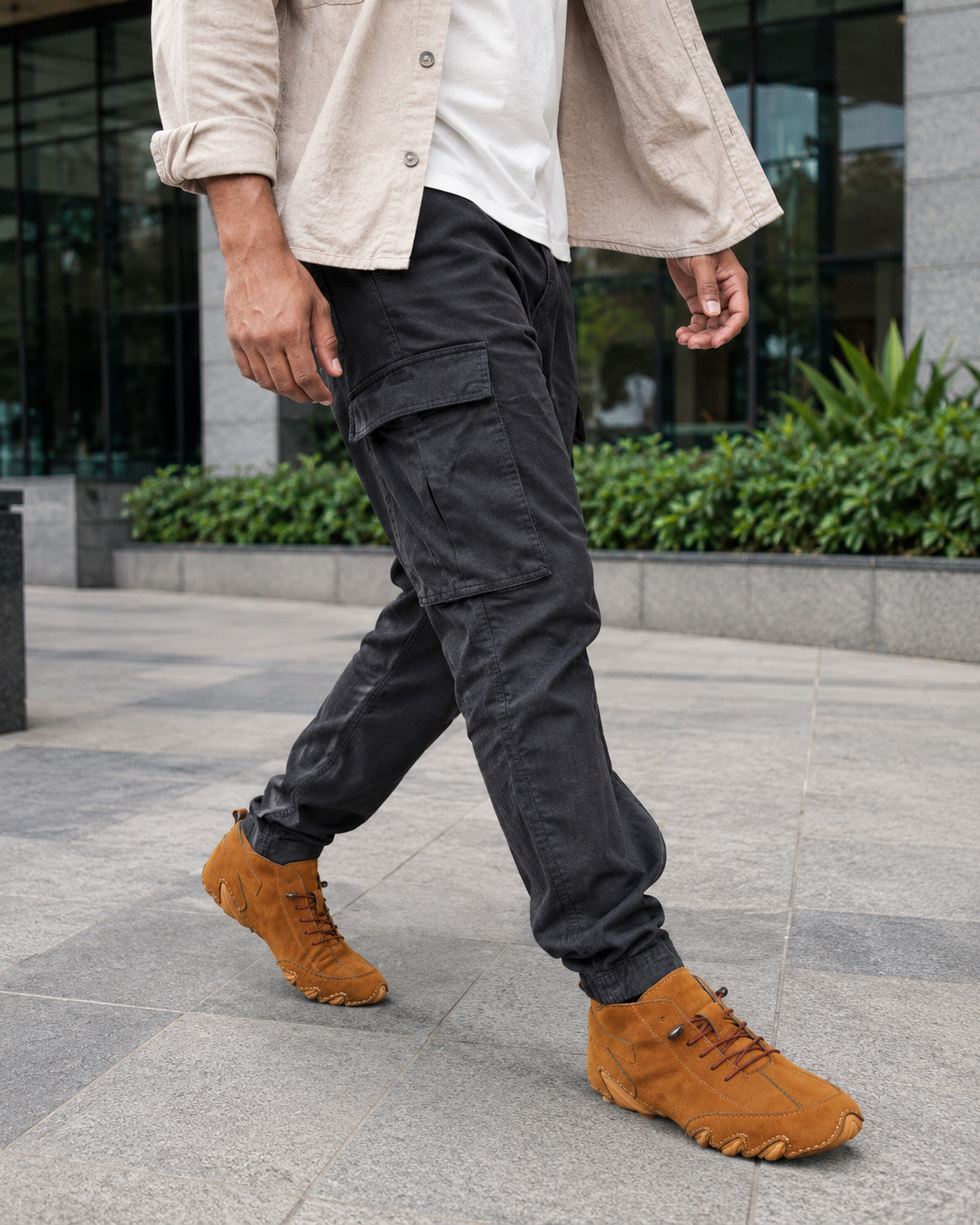 Italian High Sports Shoes - French Tan